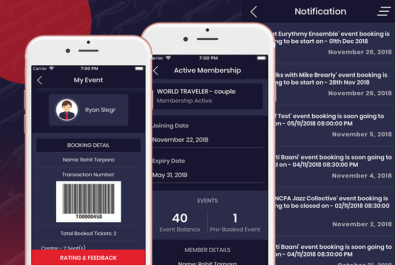 Natarani Event management App with Barcode Scanning