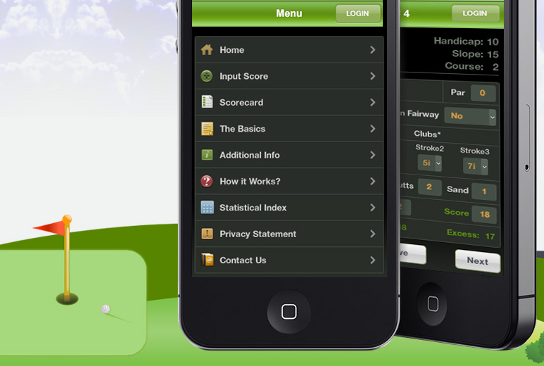 Mobile Golf Game ScoreCard  